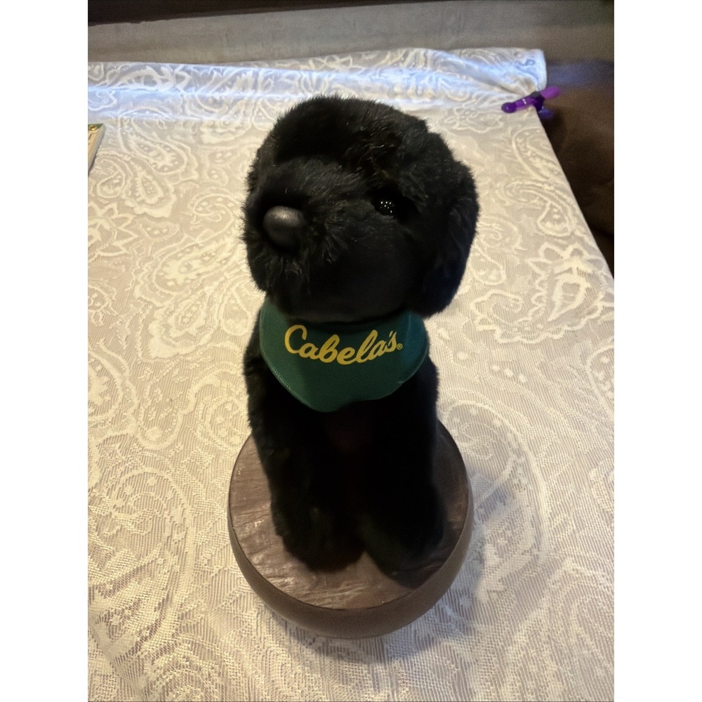 Douglas Cabelas Puppy Dog Black  Lab Retriever  10" Plush Stuffed Animal 2021